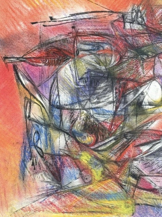 Image 1 of Schitterend werk van Silvin Bronkart (1919-1967), een belangrijk museumstuk uit 1957.