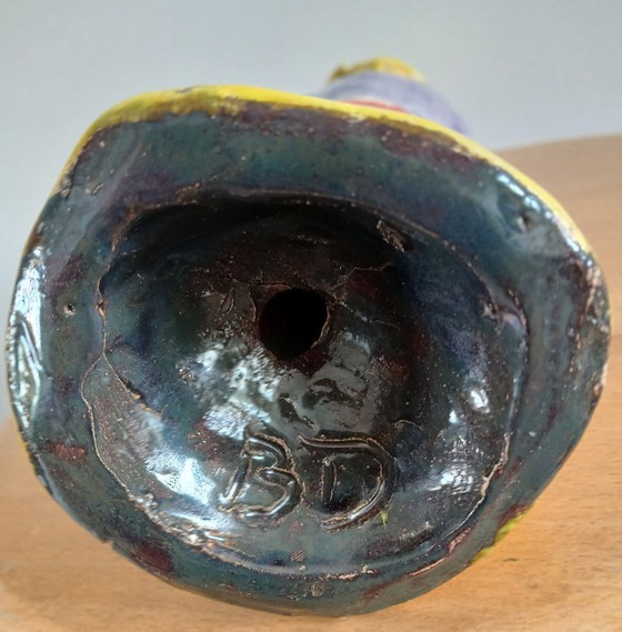 Image 1 of Statua colorata in ceramica