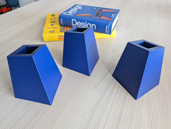 Image 1 of Zeldzame set Clino pennenhouders van Kartell, ontworpen door Enzo Mari.