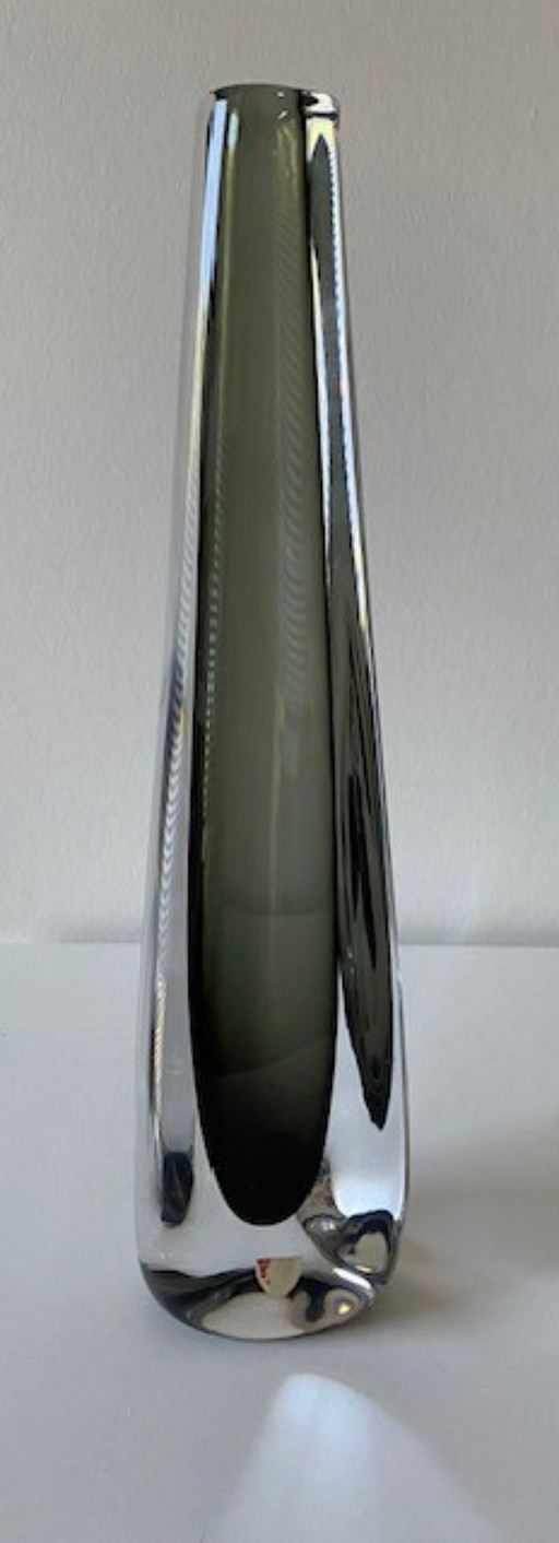 Orrefors Art Glass Beautiful Sommerso Vase Nils Landberg 1960's – vazen (photo 2 of 6)
