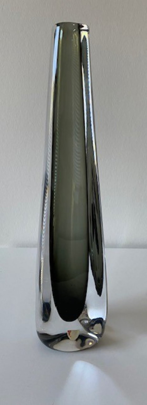 Orrefors Art Glass Beautiful Sommerso Vase Nils Landberg 1960's – Orrefors Sweden (photo 2 of 6)