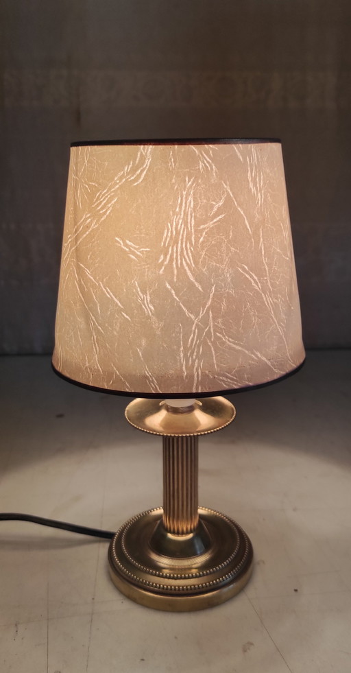 Lampe à poser en laiton doré - mid. XXeme