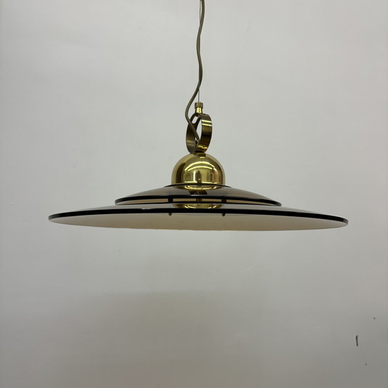 Image 1 of Sölken Leuchten Glass Hanging Lamp, 1970s