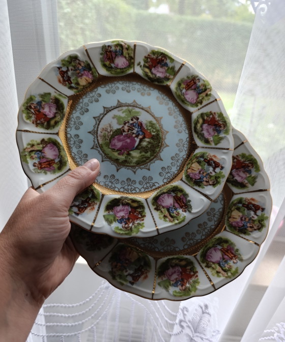 Set di 2 piatti decorativi vintage in porcellana tedesca. – Oggetti decorativi, Porcelain (photo 4 of 10)