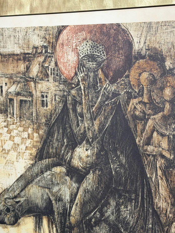 “Ruiters Van Jabbeke” - Jef Van Tuerenhout– Litografía de edición limitada (16/30) – Láminas artísticas (photo 5 of 6)