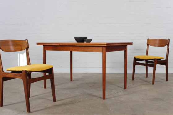 Tavolo da pranzo vintage in teak 4-6 pers. Danish design tavolo da cucina anni '60 – Tavoli da pranzo, Legno (photo 18 of 18)