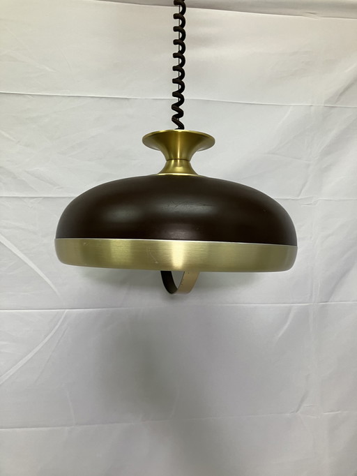 Vintage designer pendant lamp by Leclaire & Schäfer, space age