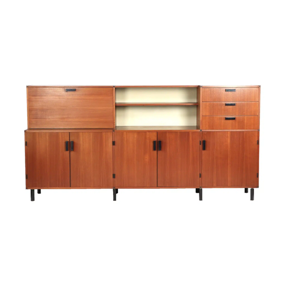 Image 1 of Teak highboard/sideboard by Cees Braakman for Pastoe.