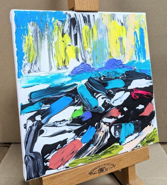 Image 1 of CAPE CORNWALL BRISONS ORIGINAL ACRYLIC PAINTING SEASCAPE CANVAS NIGEL WATERS ART