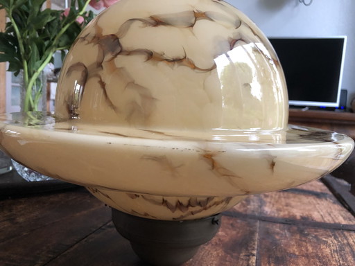 Lampe Art Déco à glaçure magnifique