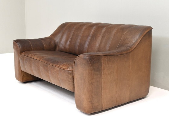 Image 1 of Canapé deux places De Sede DS44 en cuir de buffle - Suisse, années 1970