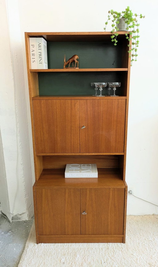 Vintage midcentury highboard, bookcase