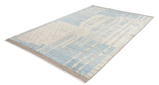 Tapis Berbère Afghan Maroc Design - Noué à la main - Style Boho Vintage 295 x 198 cm