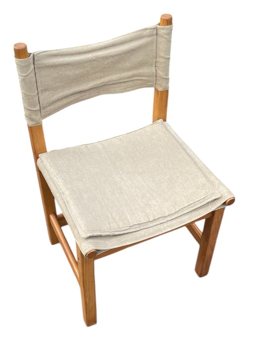 Tomas Jelinek Safari Kotka Chair Stuhl Kiefer Leinen 1970 Ikea