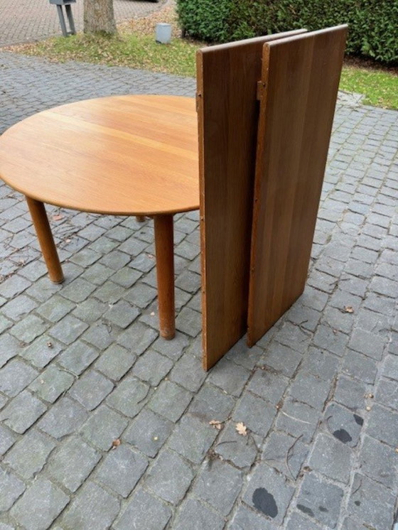 Image 1 of Mordern massief eiken tafel, verstelbaar
