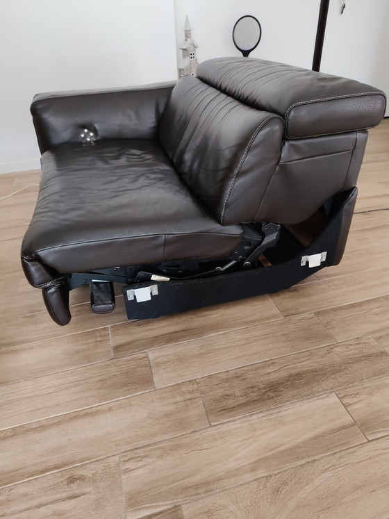 Natuzzi Sofa – Leder, Metall (photo 7 of 11)
