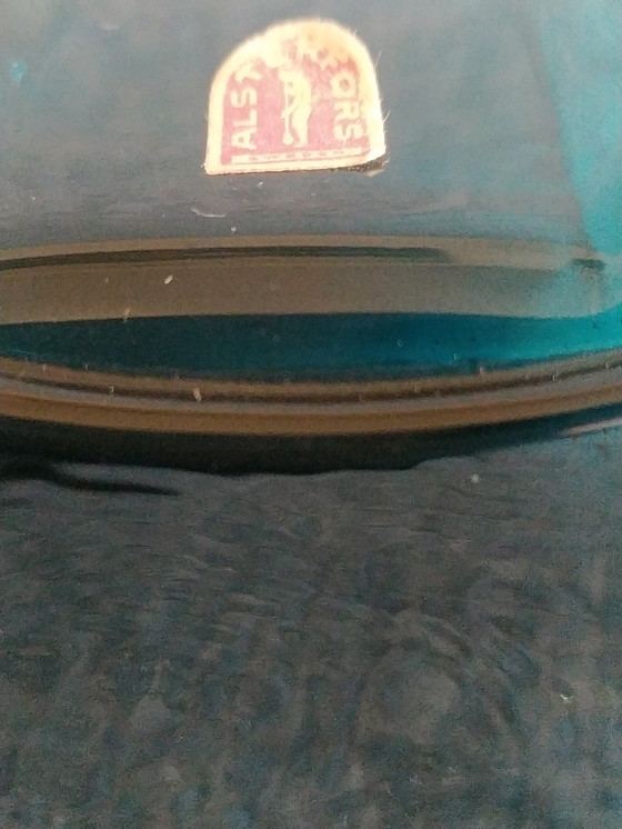 Image 1 of Alstrom Zweden fles, petrolblauw midden jaren 50 gemerkt