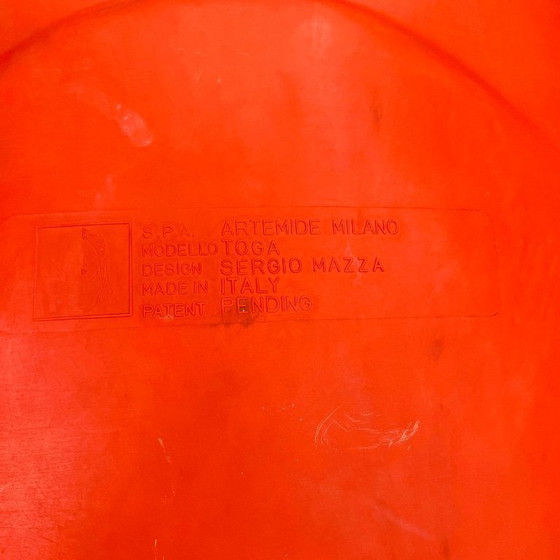 Image 1 of Oranje Toga stoel van Sergio Mazza voor Artemide, jaren 60