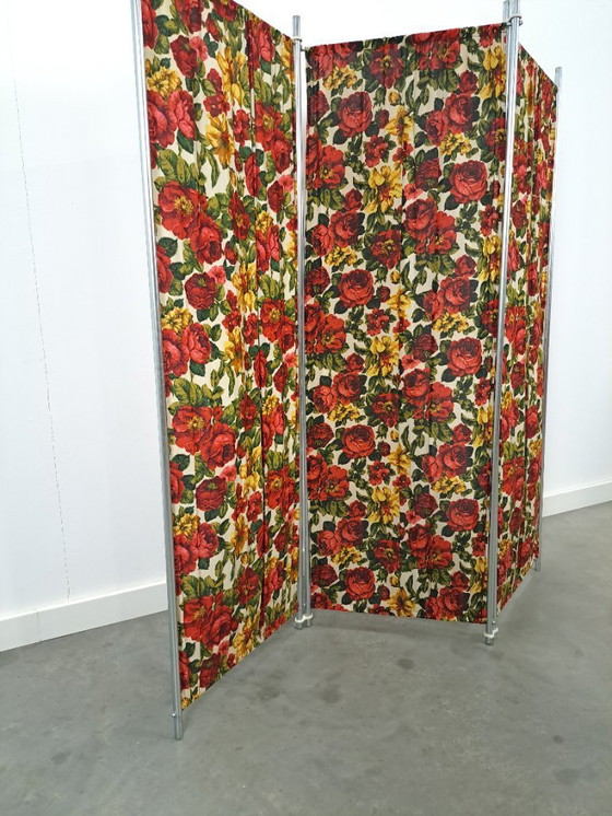 Image 1 of Mobile bar vintage con bancone estensibile e piano in vetro