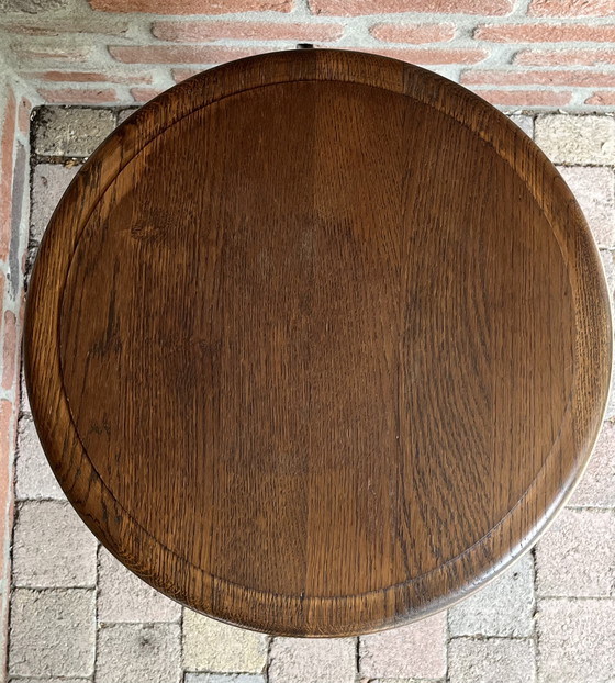 Image 1 of Classic Bobbin corner chair + matching side table | rare set