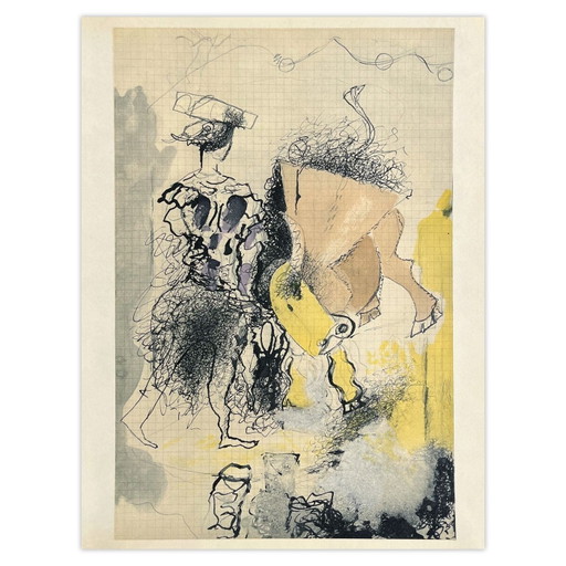 Georges Braque Litografía Cuadernos Intimes 14 1955 – lithos zeefdrukken, Paper