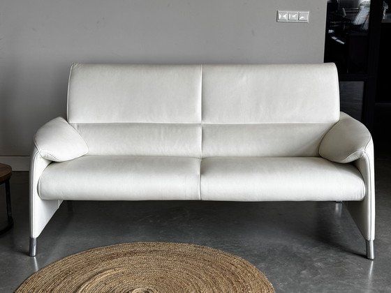 Image 1 of Leolux Felizia Design Sofa – White Leather – 185cm