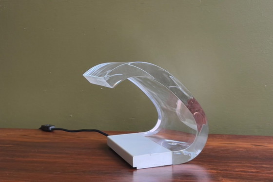 Image 1 of Acrilica" table lamp by Joe and Gianni Colombo for OLUCE