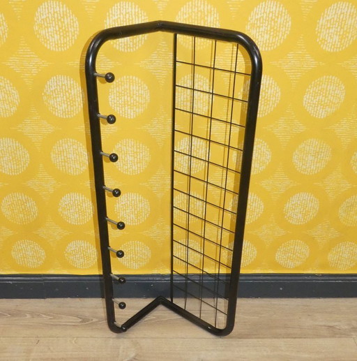  Vintage 80s kapstok Viktor stijl Niels Gammelgaard voor IKEA- Zwarte metalen kapstok van staaldraad