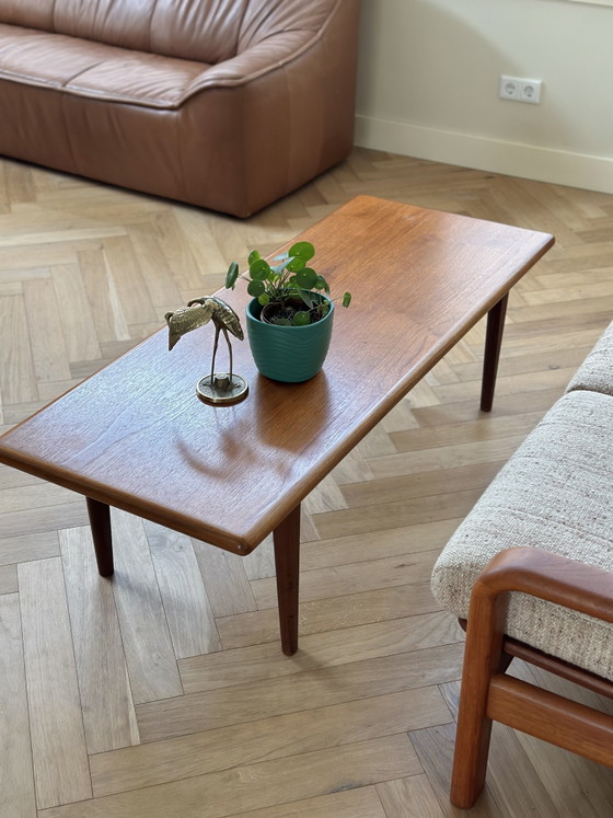 Image 1 of Vintage salontafel Deens teak hout jaren 50/60/70