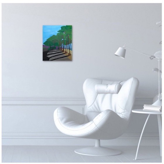 Image 1 of Huile sur châssis entoilé.   Format 41x33cm. 