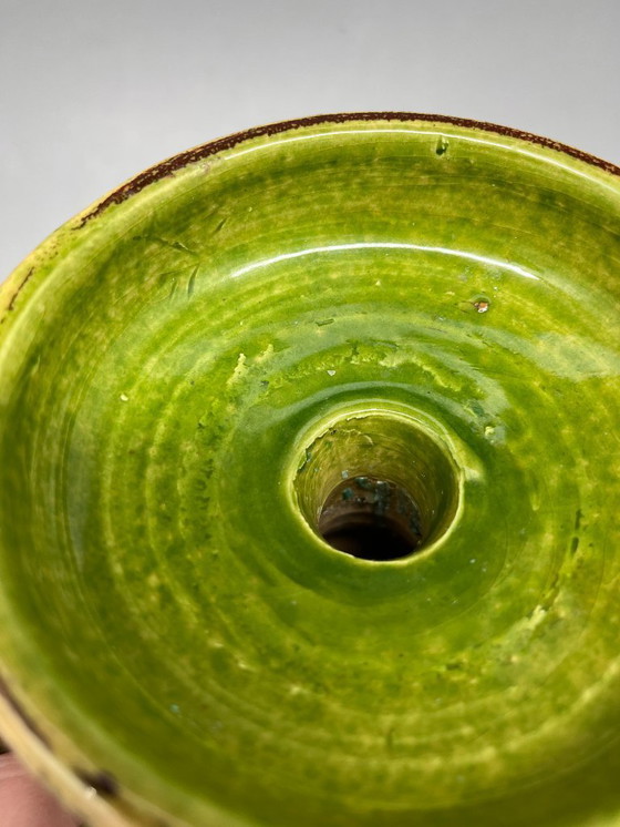 Image 1 of Candelabro Bitossi 'Rimini Verde' de Aldo Londi, años 60