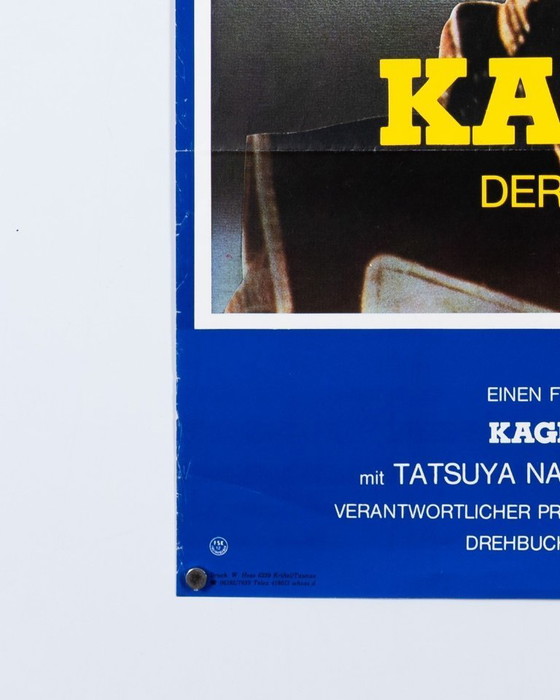 Image 1 of Kagemusha – Póster de película alemán original de 1980 – Cine japonés – 84,1 x 59,4 cm A1