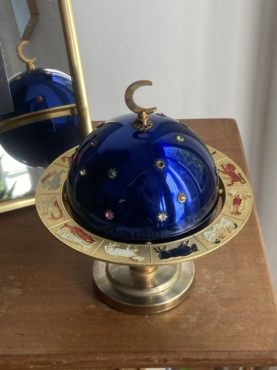 Portasigarette pianeta blu con zodiaco – Oggetti decorativi, Metallo (photo 5 of 8)