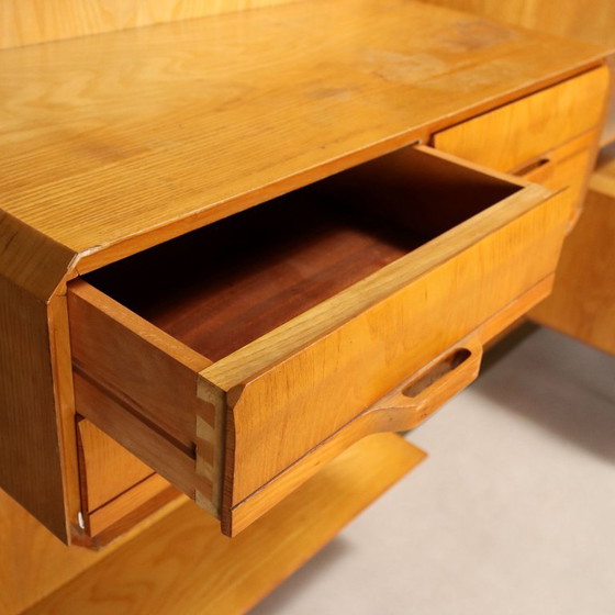 Esdoornhouten wandboekenkast uit de jaren 60 – Boekenkasten, Wood (photo 7 of 16)