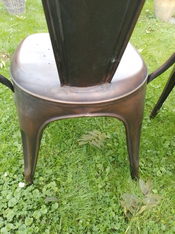 2 X Metall-Industriestühle – Stühle und Loungesessel (photo 4 of 8)