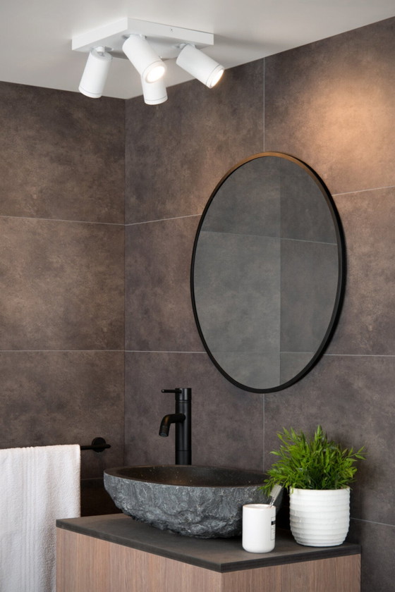 Lucide TAYLOR Bathroom Ceiling Spotlight – Dim to Warm – White – Spot lights, Aluminium (photo 3 of 4)