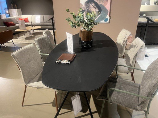 Table de salle à manger ovale danoise Freya 240x120 cm