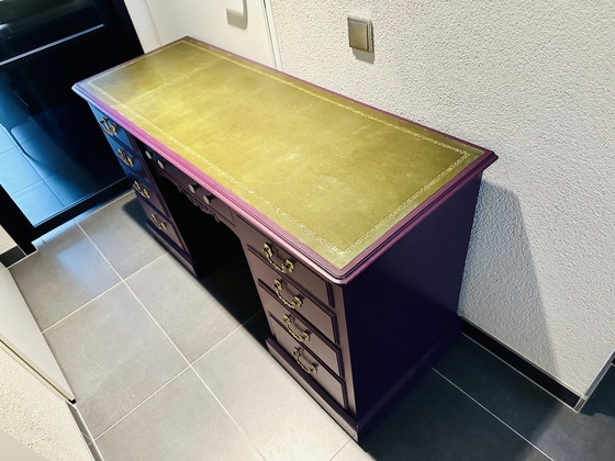 Image 1 of Vintage English desk Baroque style