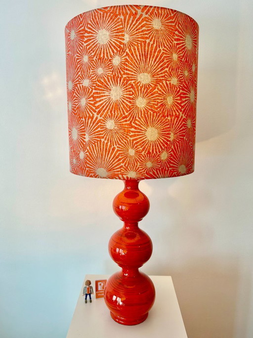 Kaiser Leuchten: Mid-Century Bubble Lampe in feurigem Rot