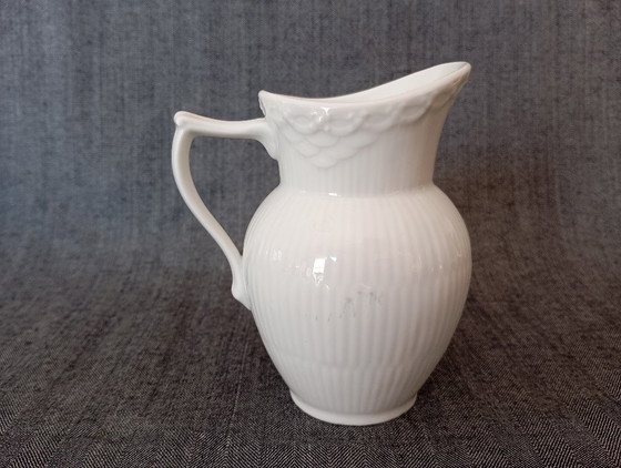 Zuccheriera con coperchio e Lattiera Royal Copenhagen 'White Fluted Half Lace' – Stoviglie, Porcellana (photo 16 of 22)