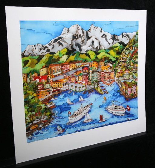 Pergola, Linnea - Lugano - Switzerland - Giclée - signed by hand - NEW