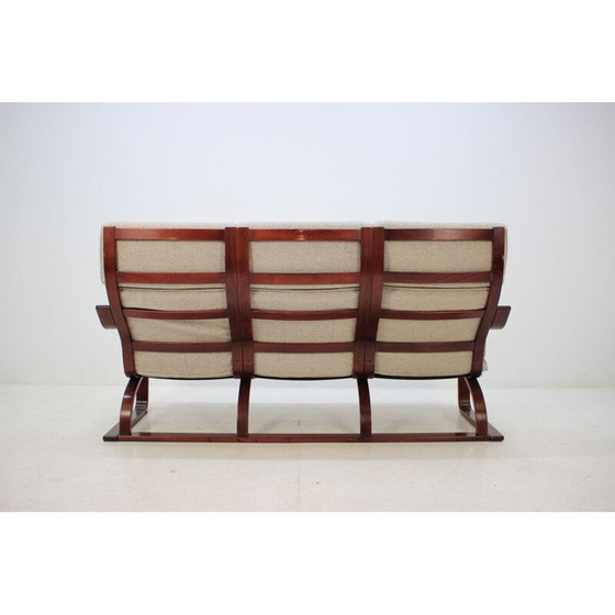 Image 1 of Vintage 3-seater sofa Bentwood by Ton, Czechoslovakia 1980