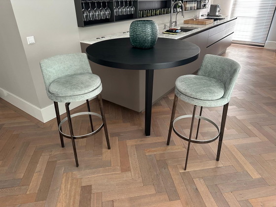 Tabourets de bar Feel Good de Flexform – Metal, Textile (photo 2 of 5)