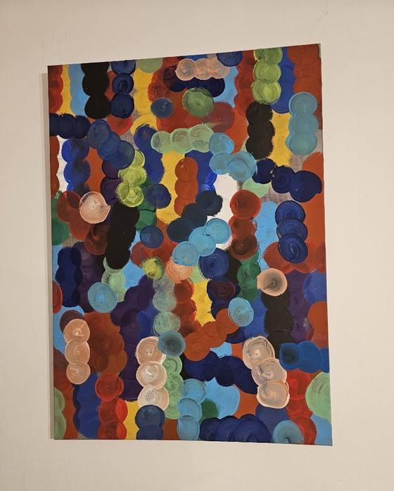 Image 1 of Large Abstract Painting – Constellations in Motion  – T.C. Freiberger – Contemporary Expressionism