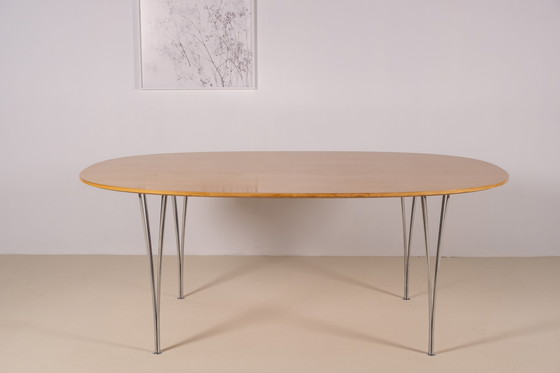 Image 1 of 1X Piet Hein & Bruno Mathsson Superellipse Dining Table, 1979, Fritz Hansen