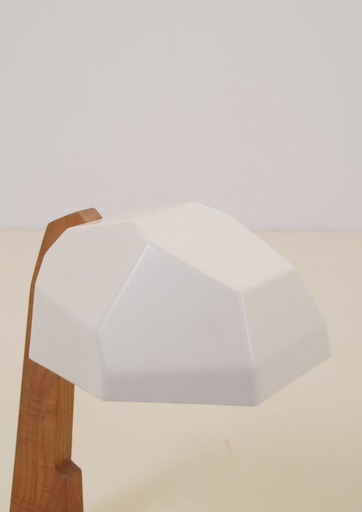 Seltene anthroposophische Tischleuchte von Rudolf Dörfler, 1960er Jahre – tafellampen, Wood, Plastic (photo 2 of 8)