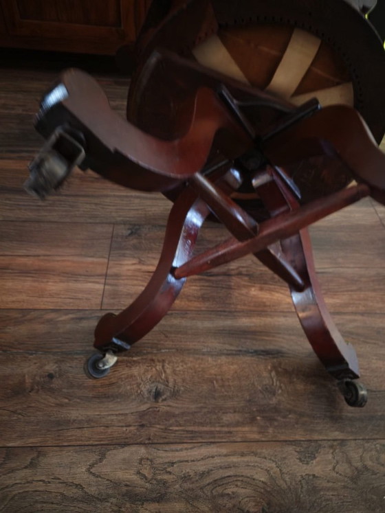 Antique Victorian Swivel Chair – Wood (photo 4 of 5)