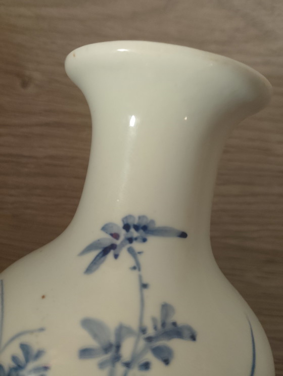Image 1 of Rare vase en porcelaine de France style japonisant rébus républicain exposition universelle 1900 état de cabinet 