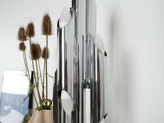 Image 1 of Lampadaire en métal, style futuriste, fabriqué en Italie