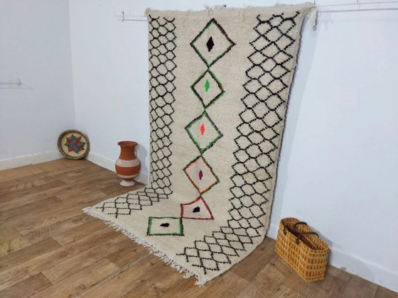 Image 1 of Handmade Berber Rug – Natural Wool from Morocco (243 × 143 cm)